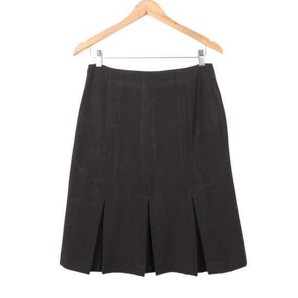 Cleo Brown Pleated Midi Skirt - Picture 2 of 13